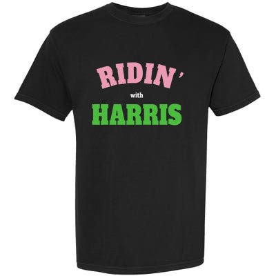 Ridin With Harris Democrat Garment-Dyed Heavyweight T-Shirt