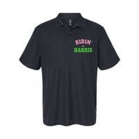 Ridin With Harris Democrat Softstyle Adult Sport Polo