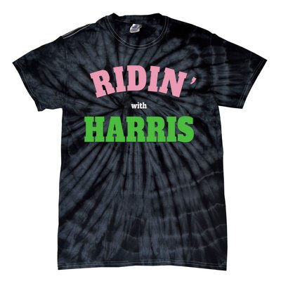 Ridin With Harris Democrat Tie-Dye T-Shirt