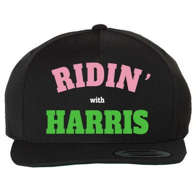 Ridin With Harris Democrat Wool Snapback Cap