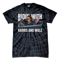 Ridin With Harris And Walz President Kamala Harris Tim Walz Tie-Dye T-Shirt