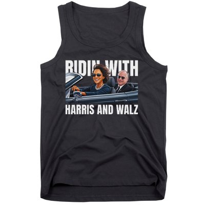 Ridin With Harris And Walz President Kamala Harris Tim Walz Tank Top