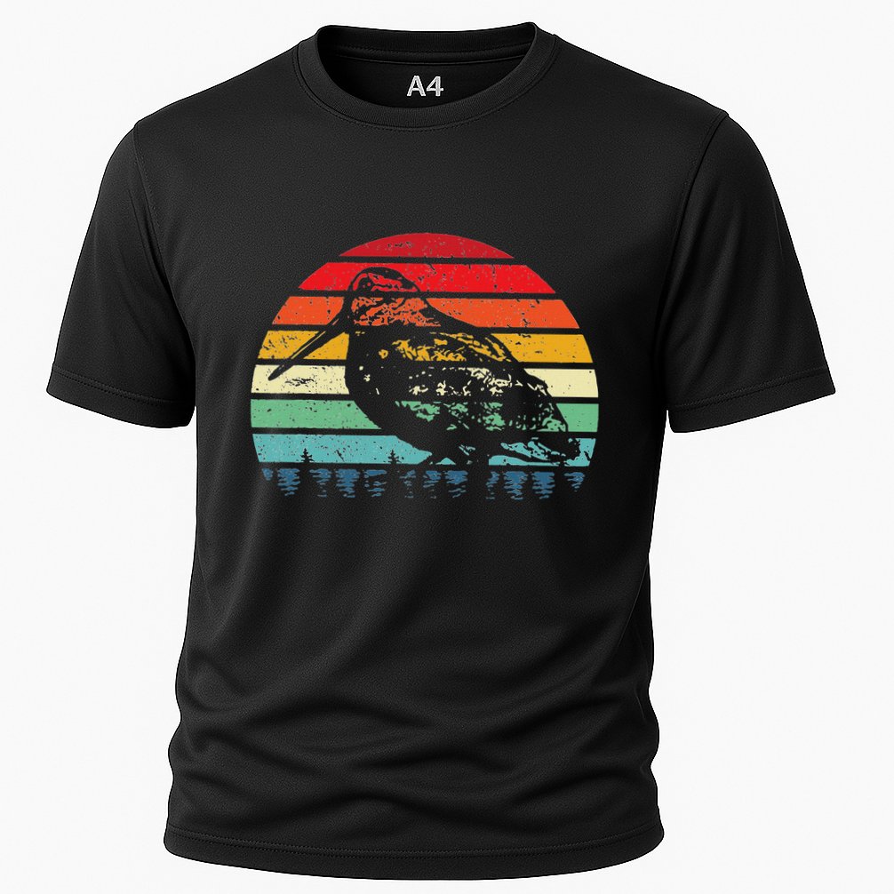 Retro Woodcock Hunter Timberdoodle Bogsucker Hokumpoke Gifts Cooling Performance Crew T-Shirt