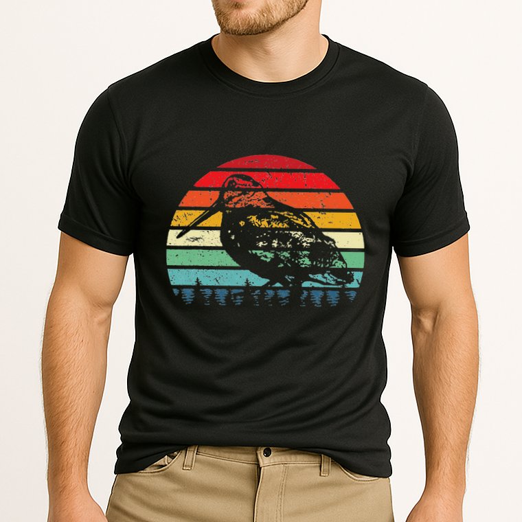Retro Woodcock Hunter Timberdoodle Bogsucker Hokumpoke Gifts Cooling Performance Crew T-Shirt