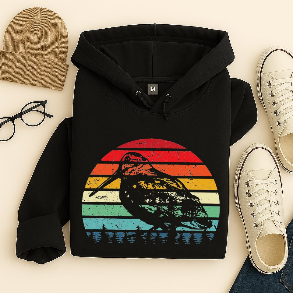 Retro Woodcock Hunter Timberdoodle Bogsucker Hokumpoke Gifts Hoodie