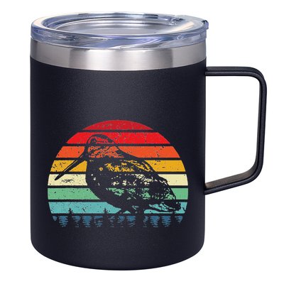 Retro Woodcock Hunter Timberdoodle Bogsucker Hokumpoke Gifts 12oz Stainless Steel Coffee Mug