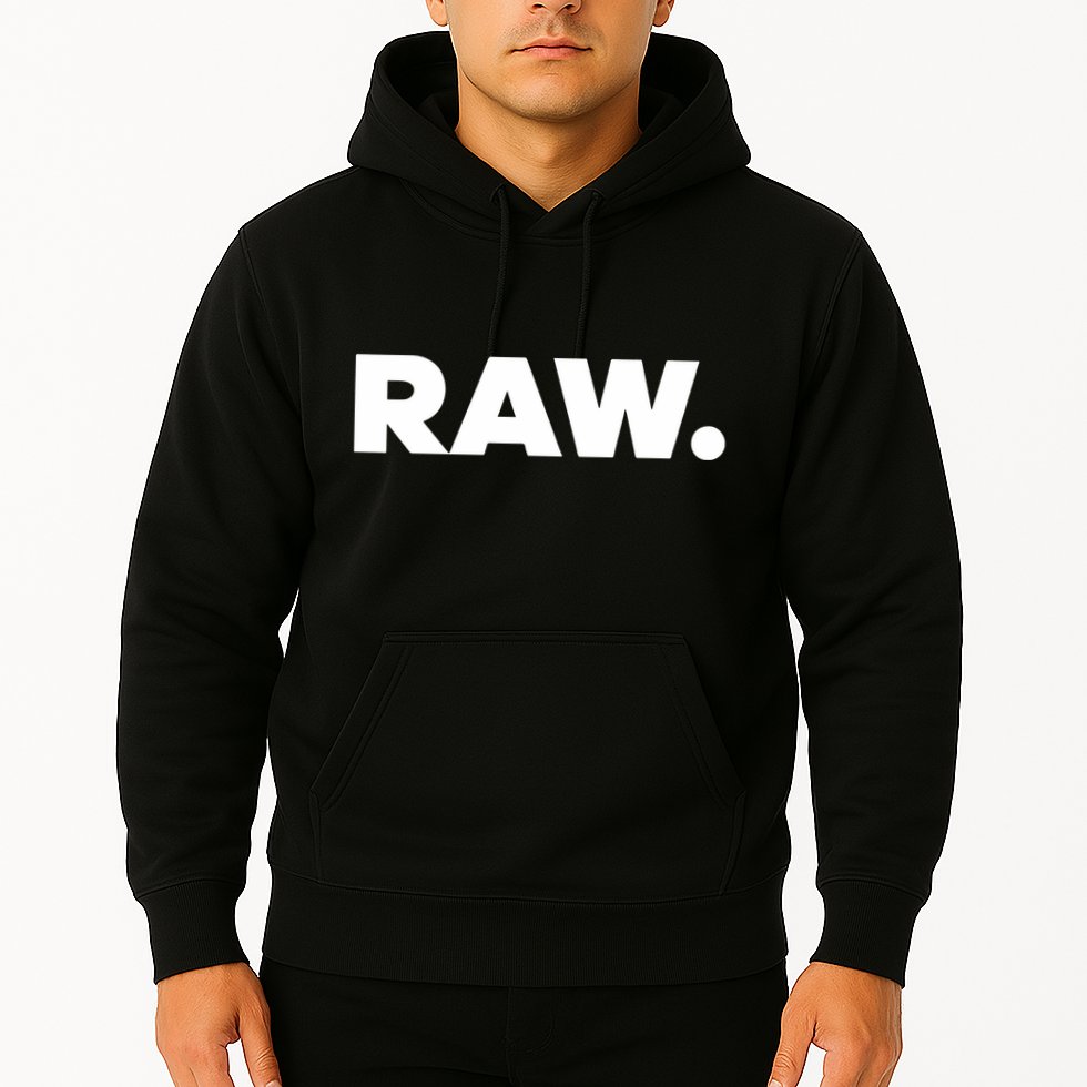 Rtruth Wearing Holorn Raw Hoodie