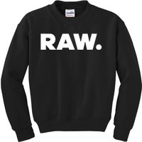 Rtruth Wearing Holorn Raw Kids Sweatshirt