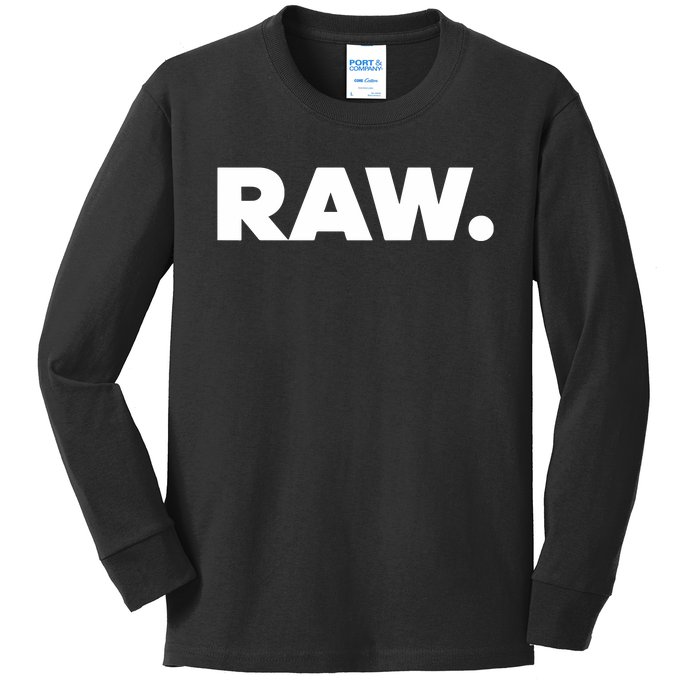 Rtruth Wearing Holorn Raw Kids Long Sleeve Shirt