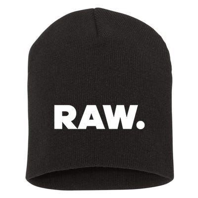 Rtruth Wearing Holorn Raw Short Acrylic Beanie