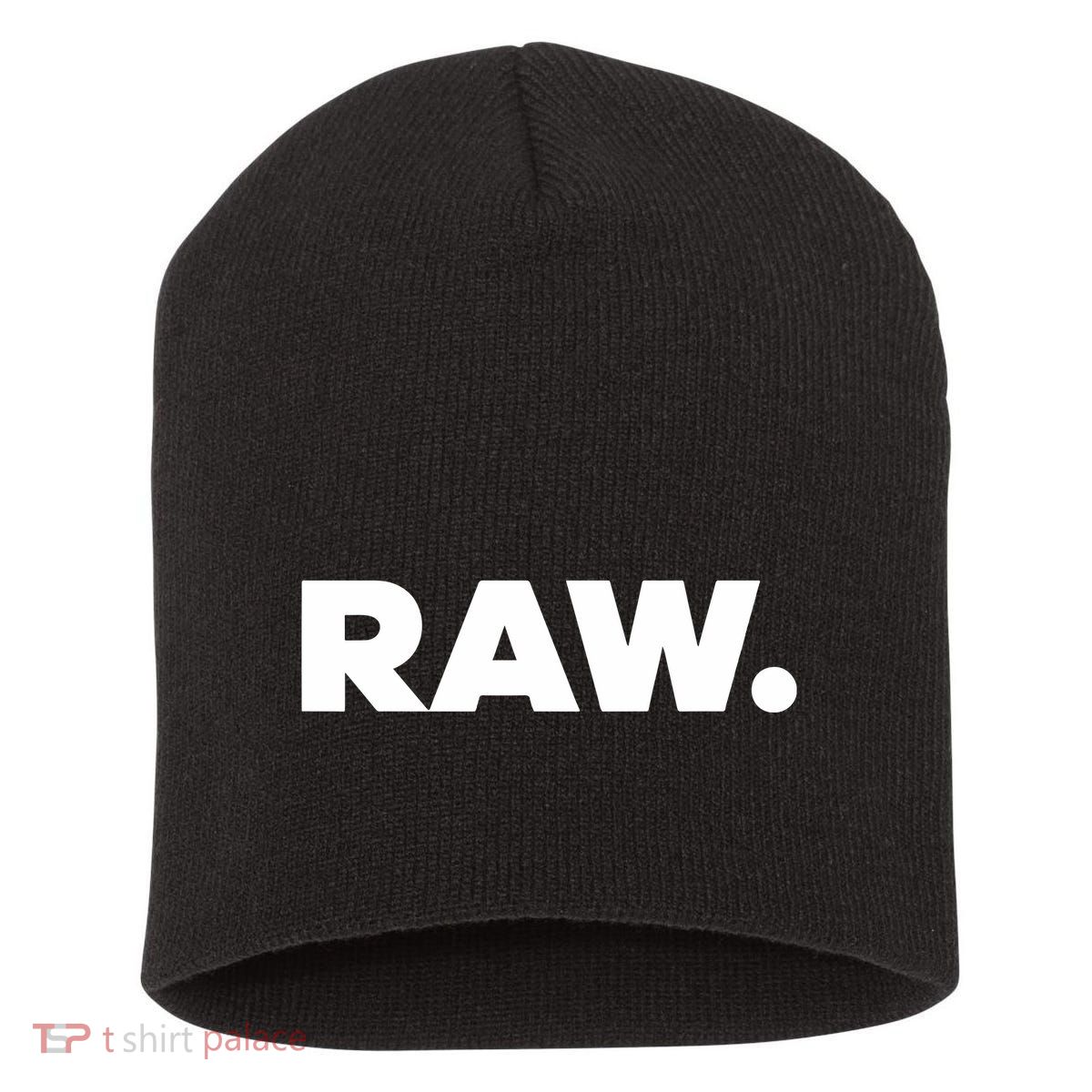 Rtruth Wearing Holorn Raw Short Acrylic Beanie