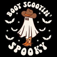 Retro Western Halloween Cute Ghost Funny Boot Scootin Spooky Backpack