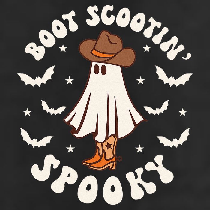 Retro Western Halloween Cute Ghost Funny Boot Scootin Spooky 25L Jumbo Tote
