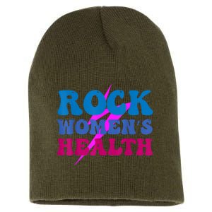 Rock Women's Health Groovy Design For Women Short Acrylic Beanie