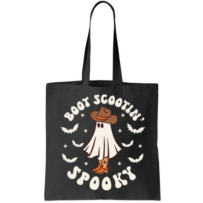 Retro Western Halloween Cute Ghost Funny Boot Scootin Spooky Bag