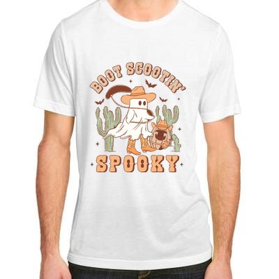 Retro Western Halloween Cowboy Ghost Boot Scootin Spooky Adult ChromaSoft Performance T-Shirt