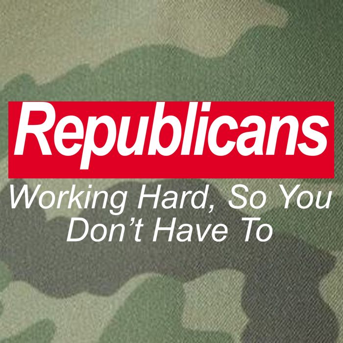 Republicans Working Hard So You Don't Have To Legacy Tie Dye Trucker Hat