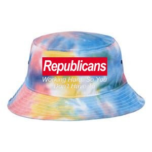 Republicans Working Hard So You Don't Have To Tie Dye Newport Bucket Hat