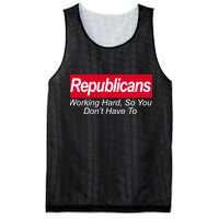 Republicans Working Hard So You Don't Have To Mesh Reversible Basketball Jersey Tank