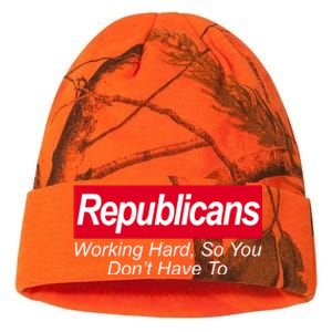 Republicans Working Hard So You Don't Have To Kati Licensed 12" Camo Beanie