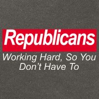 Republicans Working Hard So You Don't Have To Cotton Canvas Backpack