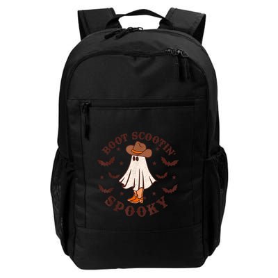 Retro Western Halloween Cute Ghost Funny Boot Scootin Spooky Gift Backpack