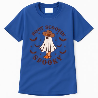 Retro Western Halloween Cute Ghost Funny Boot Scootin Spooky Gift Tall T-Shirt