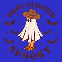 Retro Western Halloween Cute Ghost Funny Boot Scootin Spooky Gift Magnet