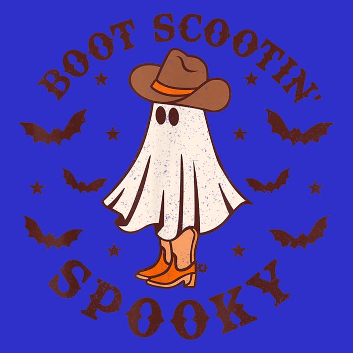 Retro Western Halloween Cute Ghost Funny Boot Scootin Spooky Gift Magnet