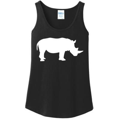 Rhino With Horn Gift Ladies Essential Tank