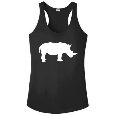 Rhino With Horn Gift Ladies PosiCharge Competitor Racerback Tank