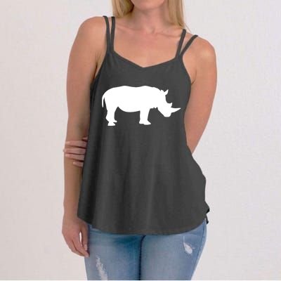 Rhino With Horn Gift Women's Strappy Tank