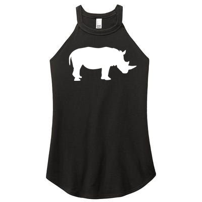 Rhino With Horn Gift Women’s Perfect Tri Rocker Tank