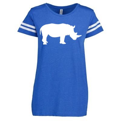 Rhino With Horn Gift Enza Ladies Jersey Football T-Shirt