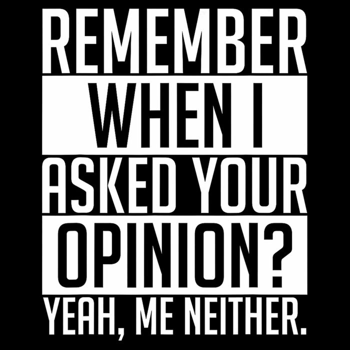Remember When I Asked Your Opinion Funny Sarcastic Baby Bodysuit