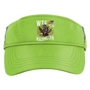 Retro Wtf Is A Kilometer Raccoon Eagle Adult Drive Performance Visor