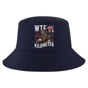 Retro Wtf Is A Kilometer Raccoon Eagle Cool Comfort Performance Bucket Hat