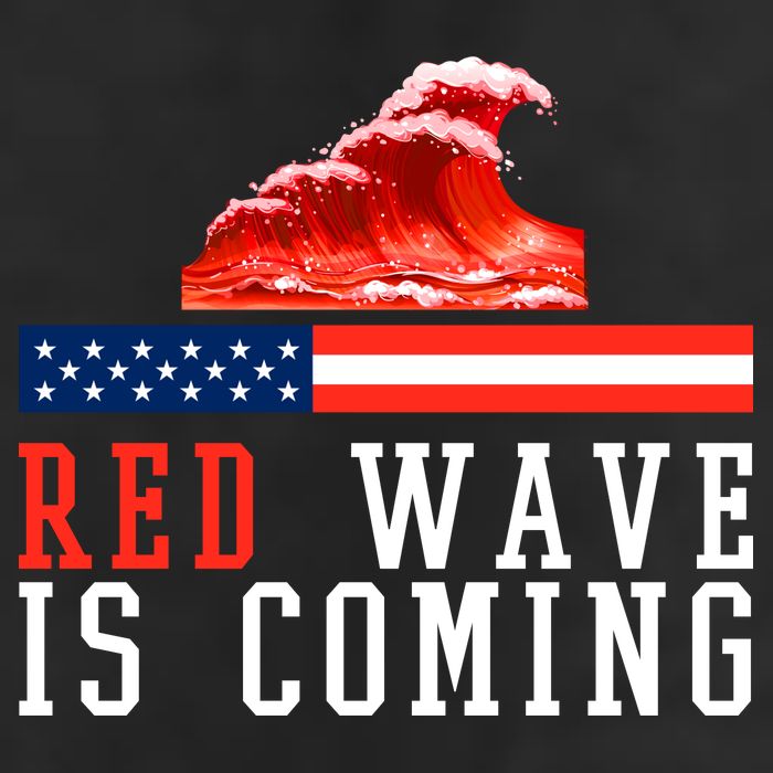 Red Wave Is Coming American Flag Conservative Cool Comfort Performance Bucket Hat