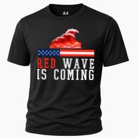 Red Wave Is Coming American Flag Conservative Performance Shirt