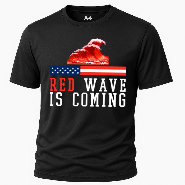 Red Wave Is Coming American Flag Conservative Performance Shirt