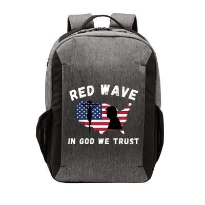 Red Wave, In God We Trust, Trump 2024, Pro Trump 45 47, He'll Be Back Vector Backpack