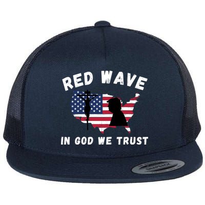 Red Wave, In God We Trust, Trump 2024, Pro Trump 45 47, He'll Be Back Flatbill Hat
