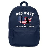 Red Wave, In God We Trust, Trump 2024, Pro Trump 45 47, He'll Be Back 16 in Basic Backpack