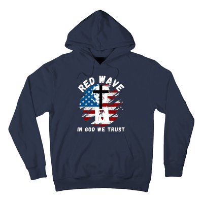 Red Wave, In God We Trust, He'll Be Back, Trump 2024, Pro Trump 45 47 Hoodie