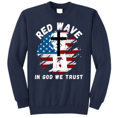 Red Wave, In God We Trust, He'll Be Back, Trump 2024, Pro Trump 45 47 Sweatshirt