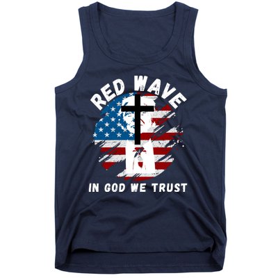 Red Wave, In God We Trust, He'll Be Back, Trump 2024, Pro Trump 45 47 Tank Top