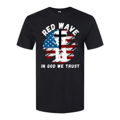 Red Wave, In God We Trust, He'll Be Back, Trump 2024, Pro Trump 45 47 Softstyle CVC T-Shirt