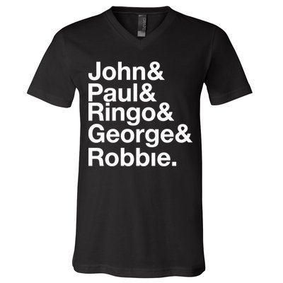 Robbie Williams John Paul Ringo George Robbie V-Neck T-Shirt