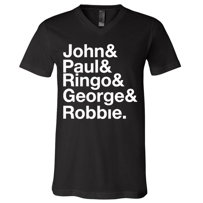 Robbie Williams John Paul Ringo George Robbie V-Neck T-Shirt