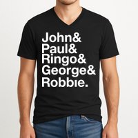Robbie Williams John Paul Ringo George Robbie V-Neck T-Shirt